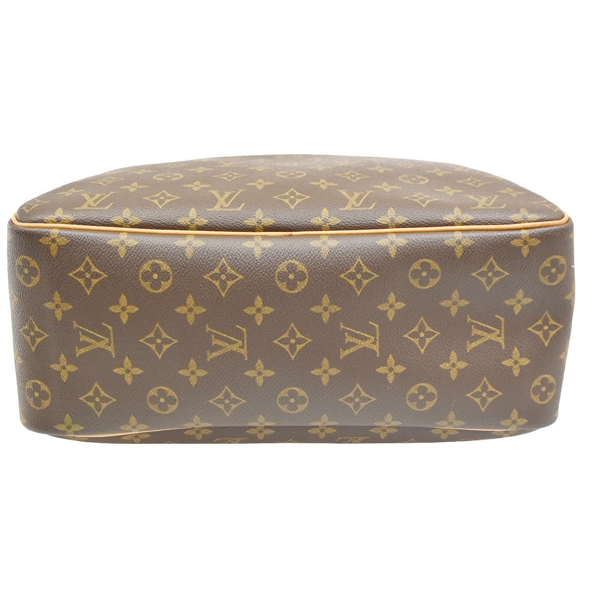 LOUIS VUITTON LV Logo Deauville Hand Bag Monogram Leather Brown M47270 74PA105