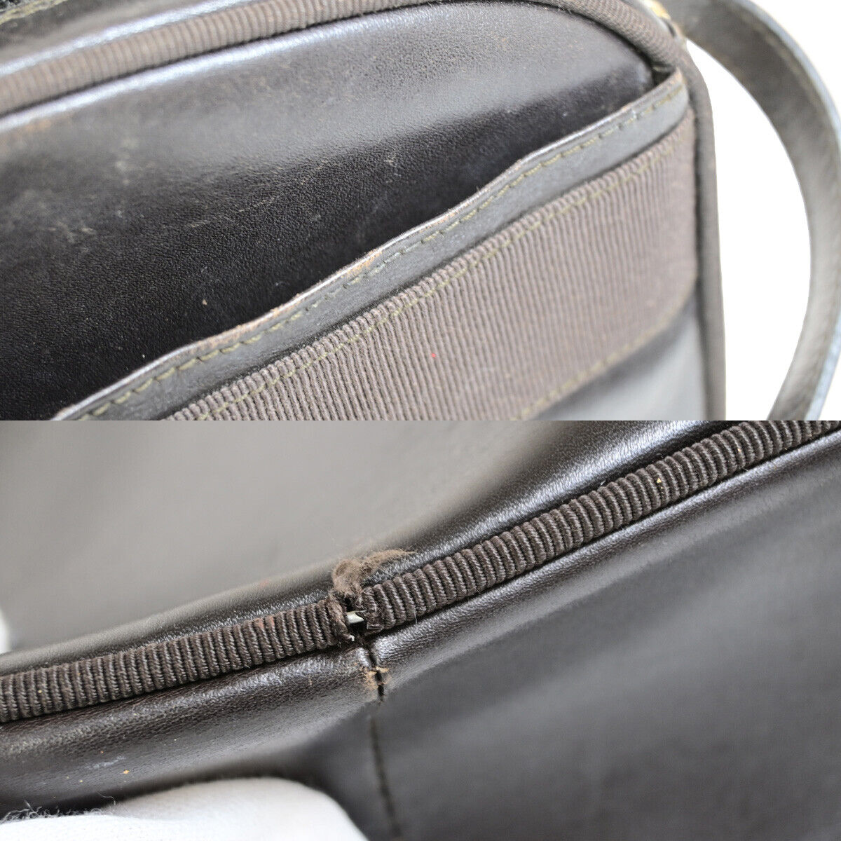 SALVATORE FERRAGAMO Logo Vara Shoulder Bag Leather Brown GHW Italy 02YG260
