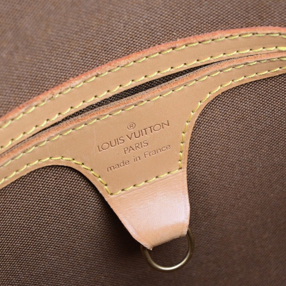 LOUIS VUITTON LV Logo Ellipse PM Hand Bag Monogram Leather Brown M51127 80EC994