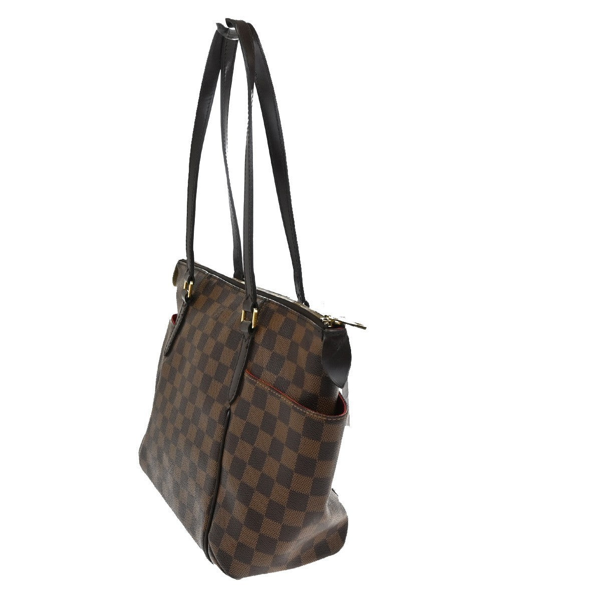 LOUIS VUITTON Logo Totally PM Shoulder Bag Damier Leather Brown N41282 95CA465
