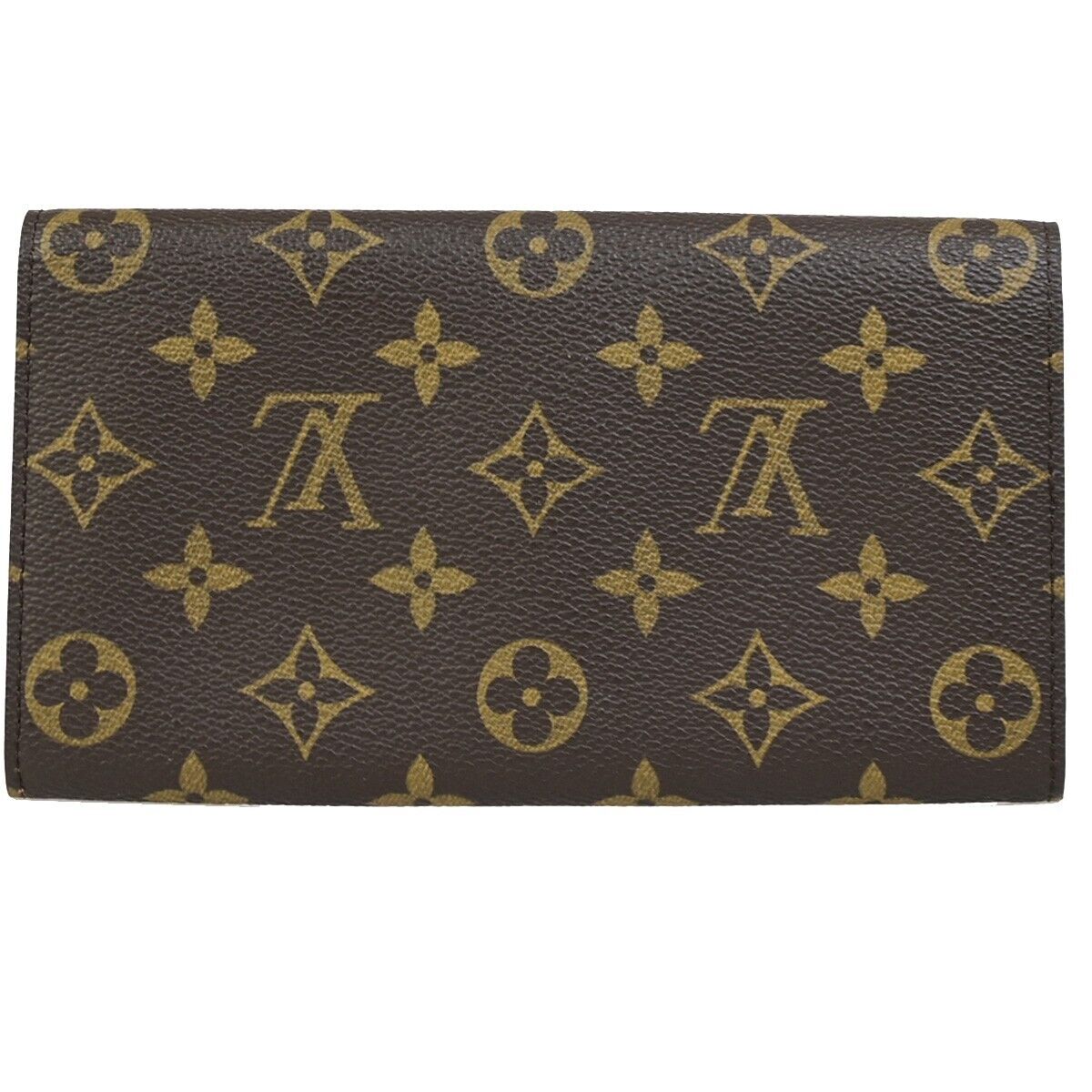 LOUIS VUITTON Porte Monnaie Credit Long Wallet Monogram Leather M61725 30FB263