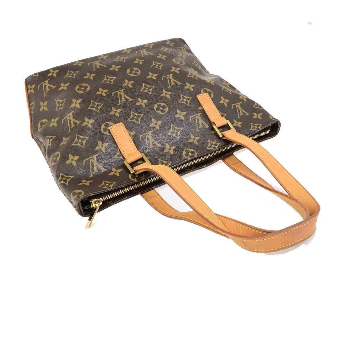 LOUIS VUITTON Cabas Piano Shoulder Bag Monogram Leather Brown M51148 16FB324