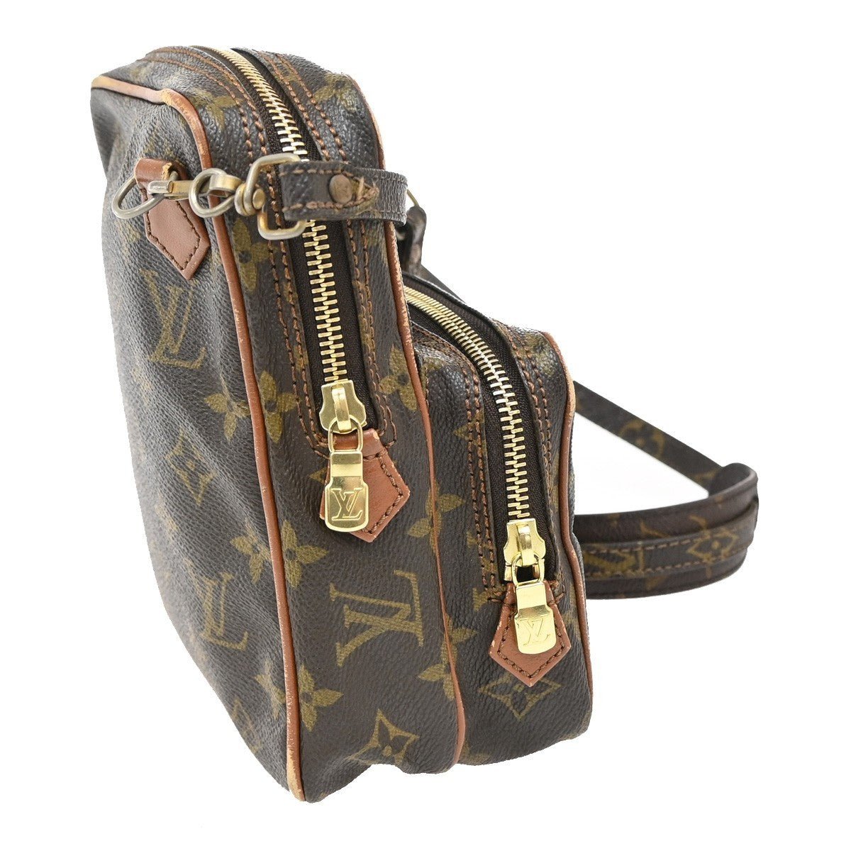 LOUIS VUITTON Mini Amazon Shoulder Bag Monogram Leather Brown M45238 67EF873