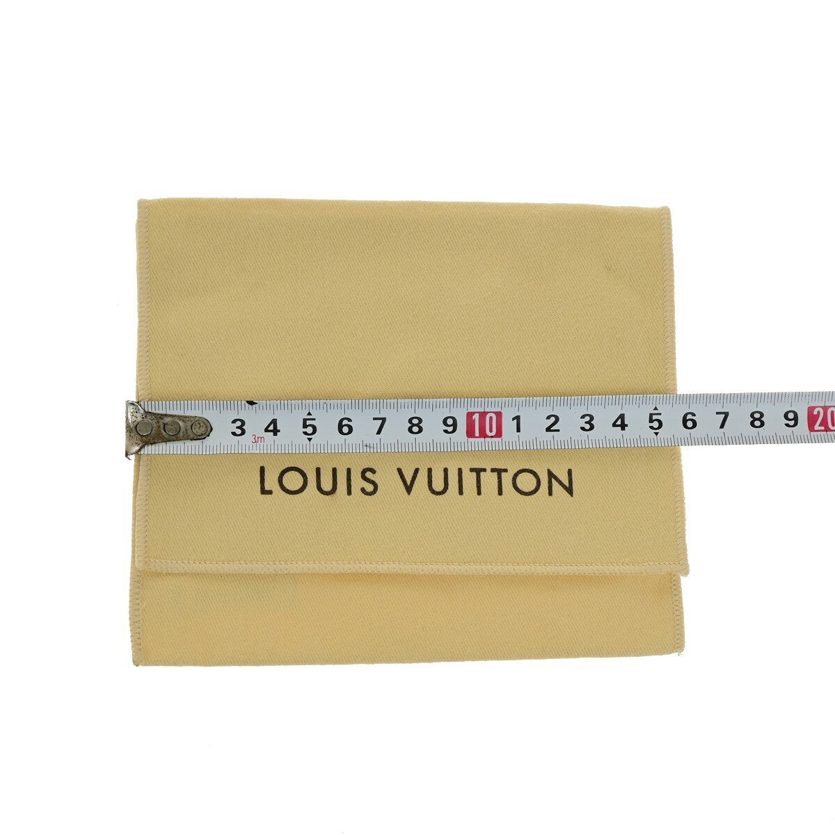 LOUIS VUITTON Logo 10 Set Dust Bag Drawstring Canvas Cotton Beige Brown 03KB492
