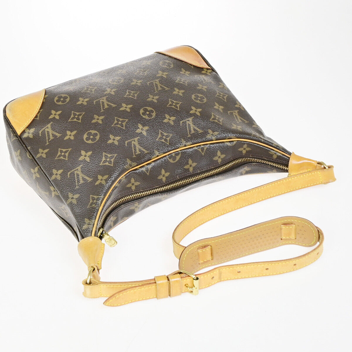 LOUIS VUITTON Boulogne 30 Shoulder Bag Monogram Leather Brown M51265 79YF136