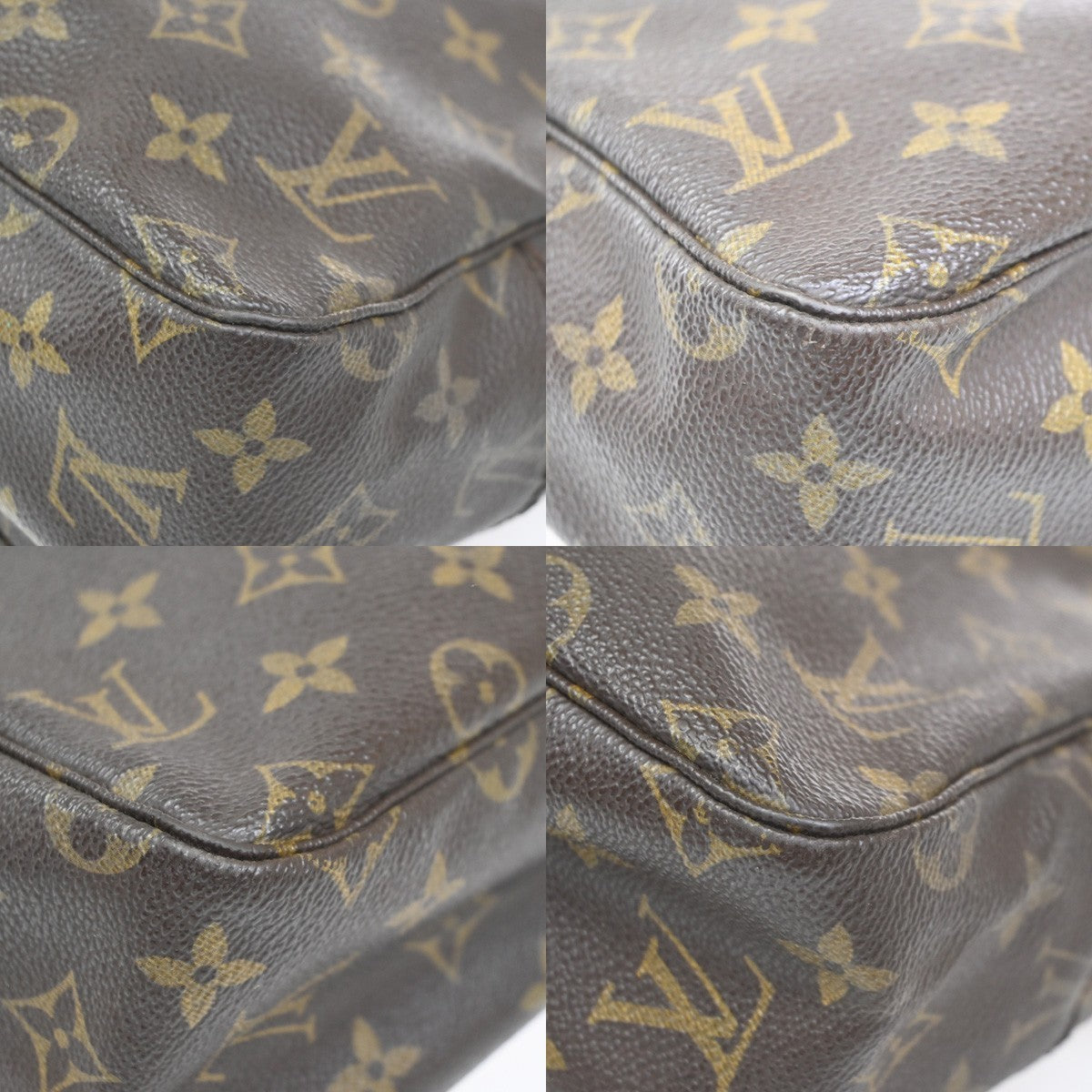 LOUIS VUITTON Trousse Toilette 28 Clutch Hand Bag Monogram Brown M47522 68KC408