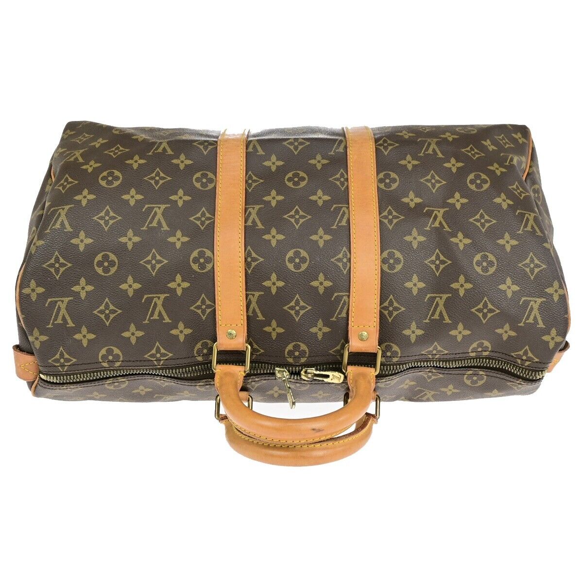 LOUIS VUITTON Keepall 45 Travel Hand Bag Monogram Leather Brown M41428 77ED140