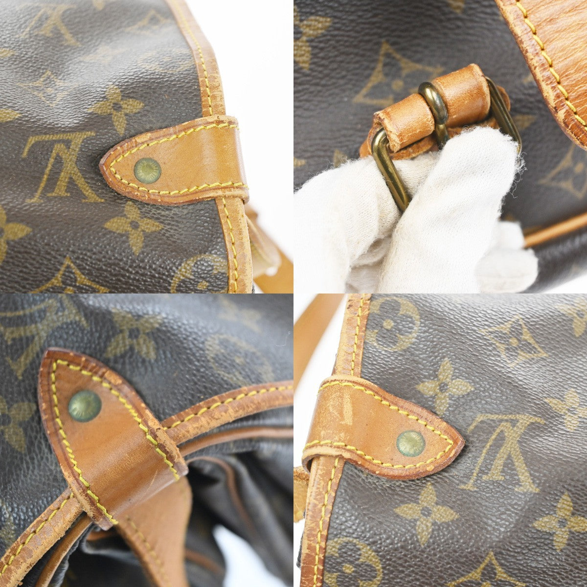 LOUIS VUITTON Saumur 35 Shoulder Bag Monogram Leather BN France M42254 83KC992