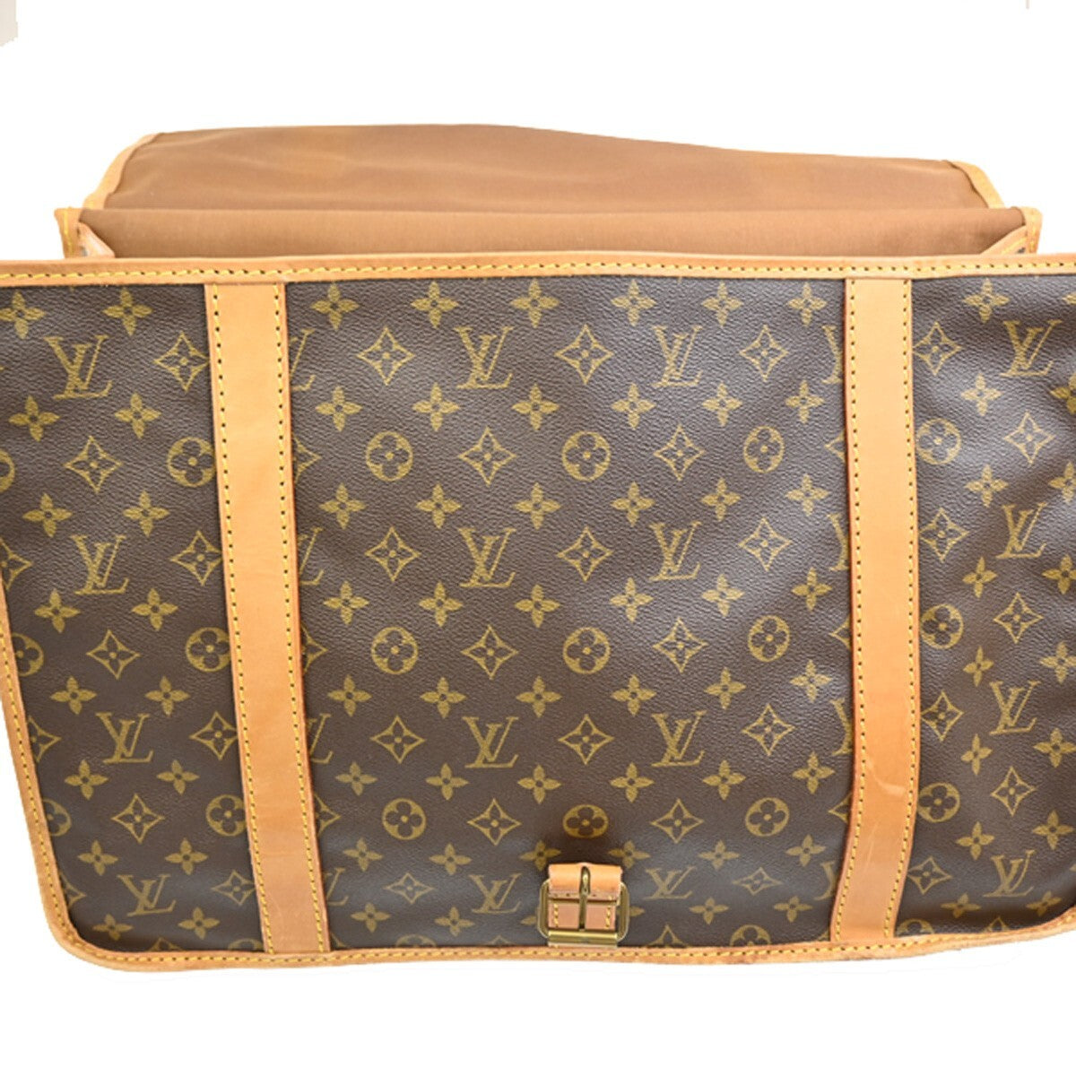 LOUIS VUITTON LV Sac Kleber Shoulder Bag Monogram Leather Brown M58122 13FB539