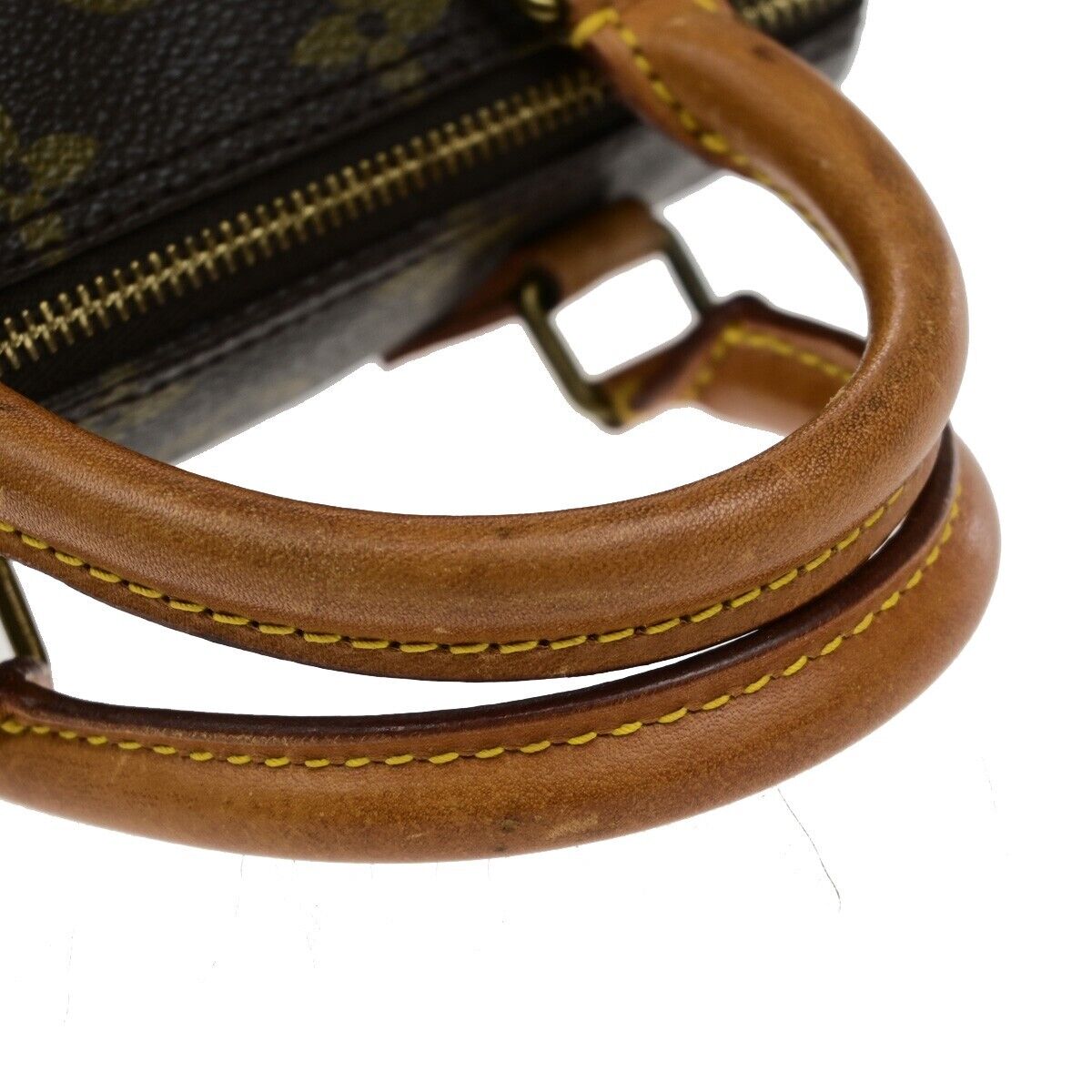 LOUIS VUITTON Mini Speedy Hand Bag Monogram Leather Brown France M41534 75ED575