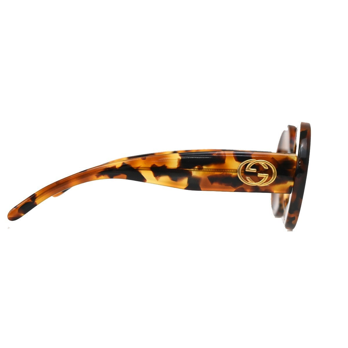 GUCCI Logo Sunglass GG 2410/S D19 Plastic Brown GHW Italy 09RL555