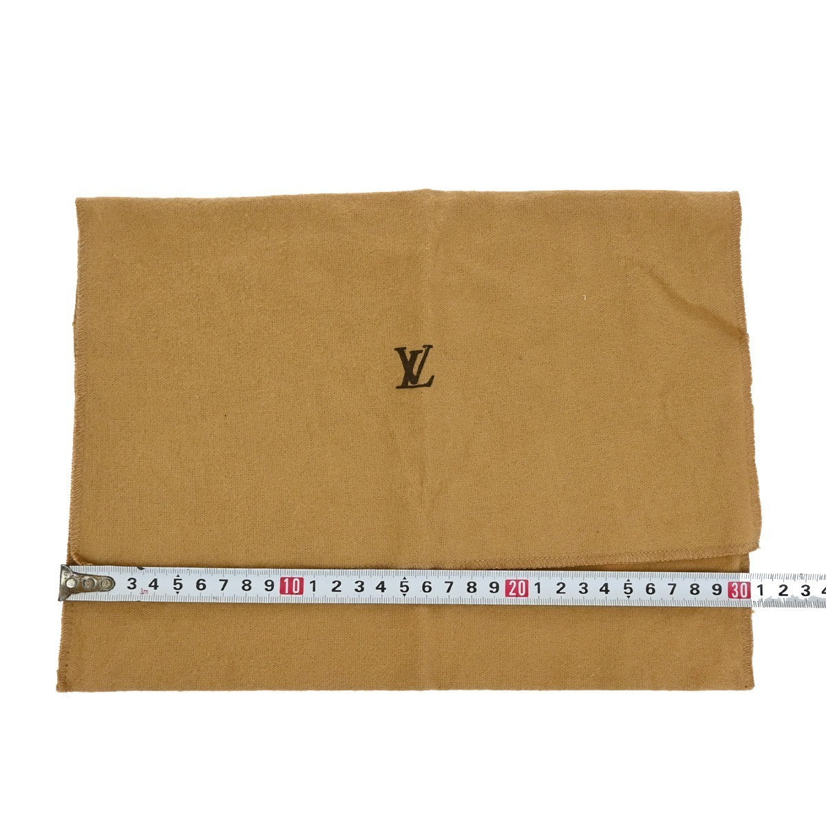 LOUIS VUITTON Logo 10 Set Dust Bag Drawstring Canvas Cotton Beige Brown 09KP230