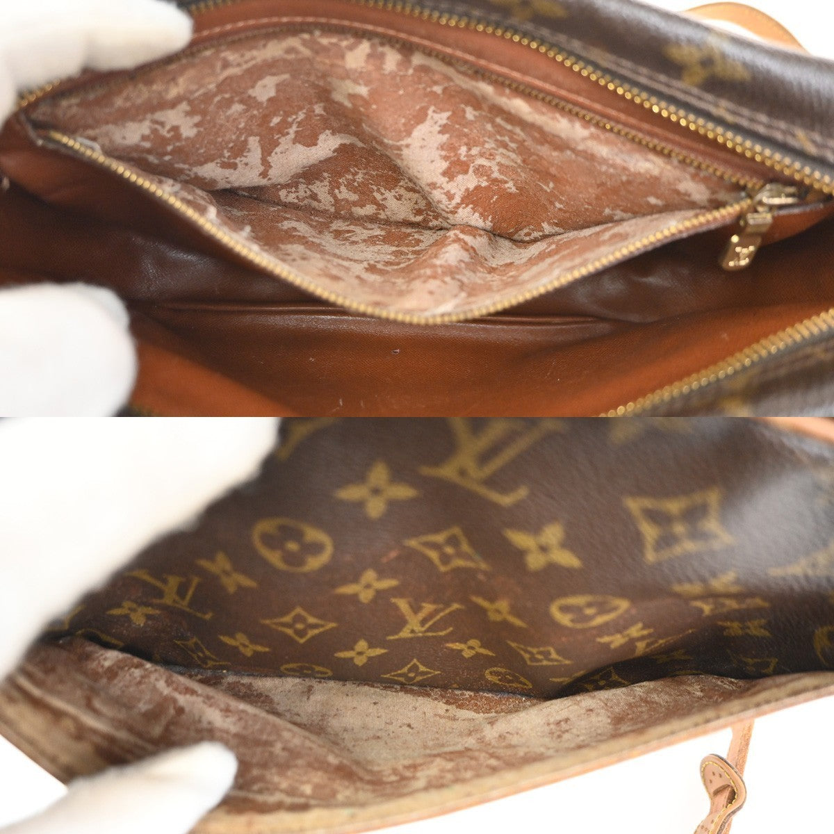 LOUIS VUITTON Trocadero 27 Shoulder Bag Monogram Leather Brown M51274 65TA533
