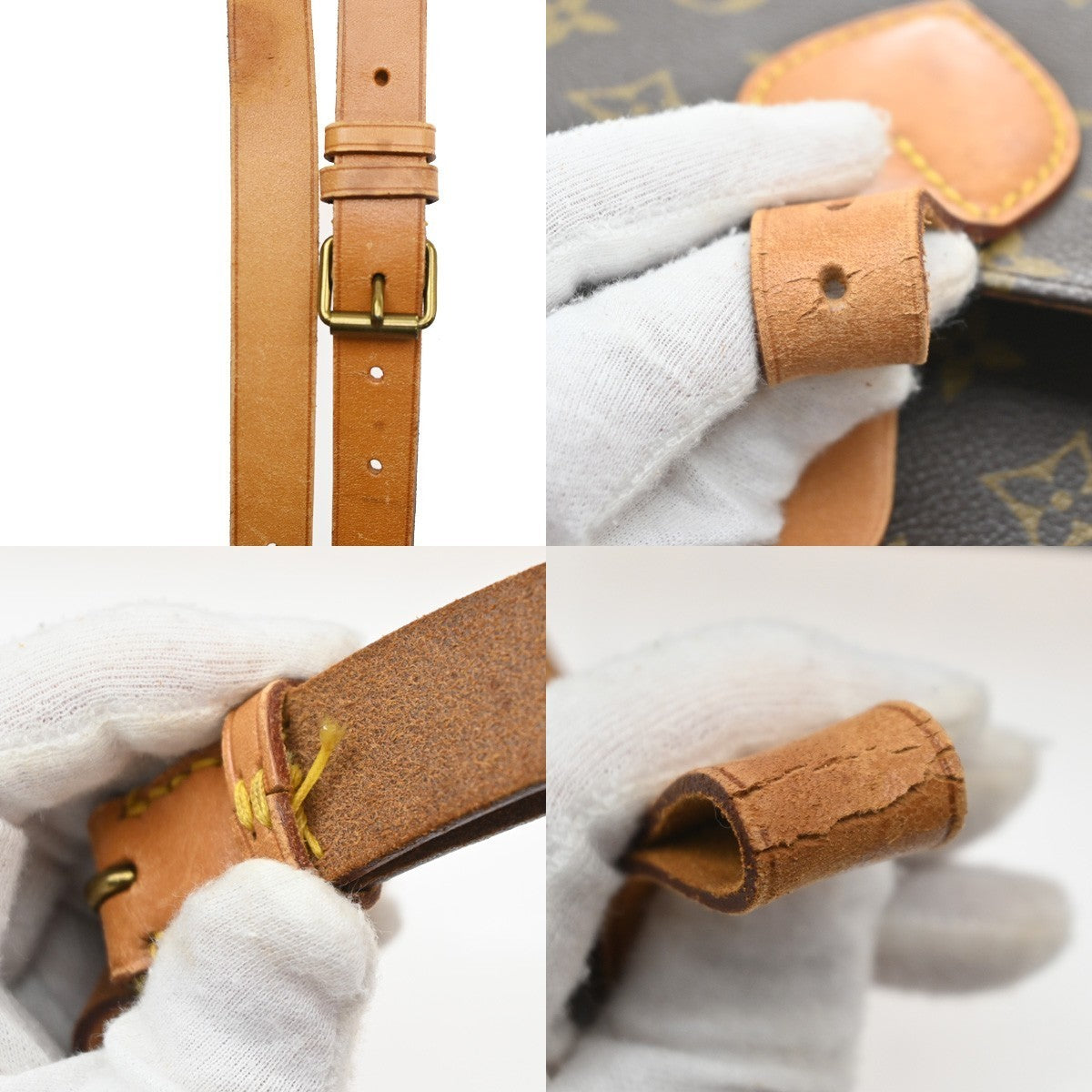 LOUIS VUITTON Cartouchiere MM Shoulder Bag Monogram Leather Brown M51253 85KD121