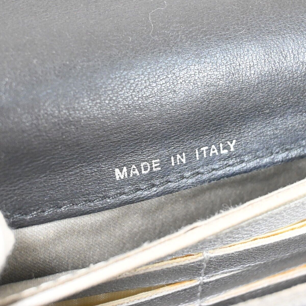 CHANEL CC Logo Camellia Long Bifold Wallet Purse Leather Black Italy 36FA430