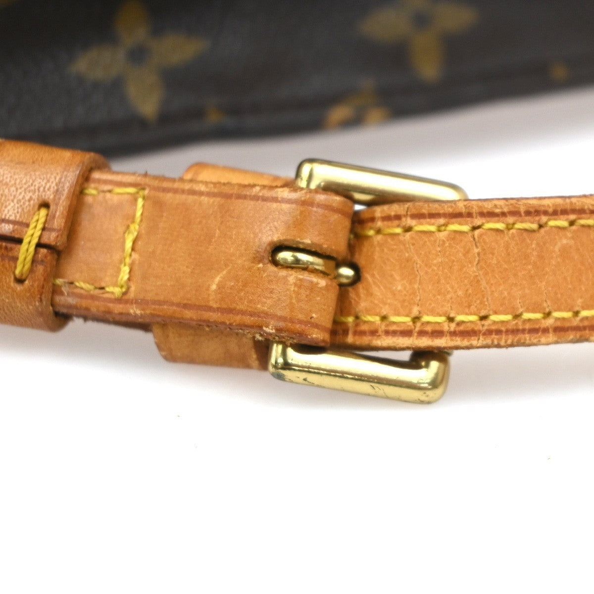 LOUIS VUITTON Saint Cloud MM Shoulder Bag Monogram Leather Brown M51243 31MA062