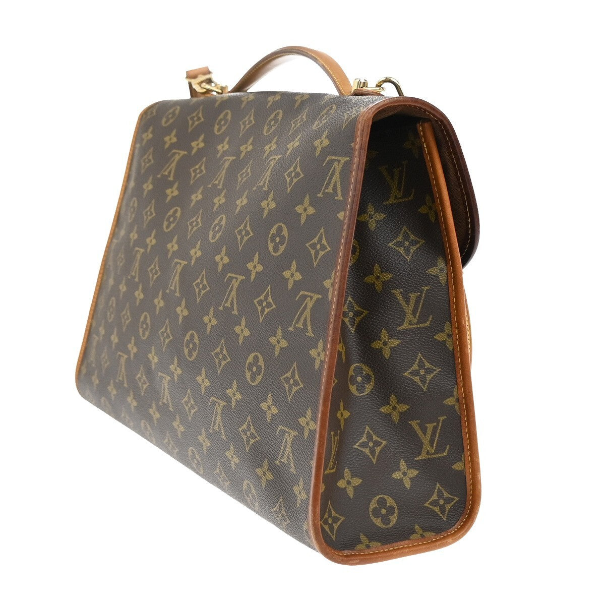 LOUIS VUITTON Beverly Hand Bag Briefcase Monogram Leather Brown M51121 77EE237