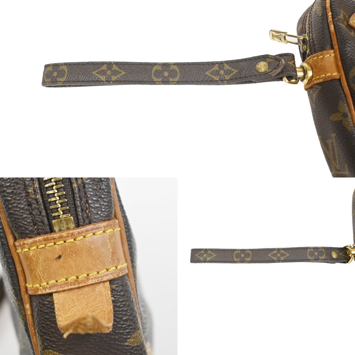 LOUIS VUITTON Marly Dragonne GM Clutch Hand Bag Monogram Brown M51825 31KC793