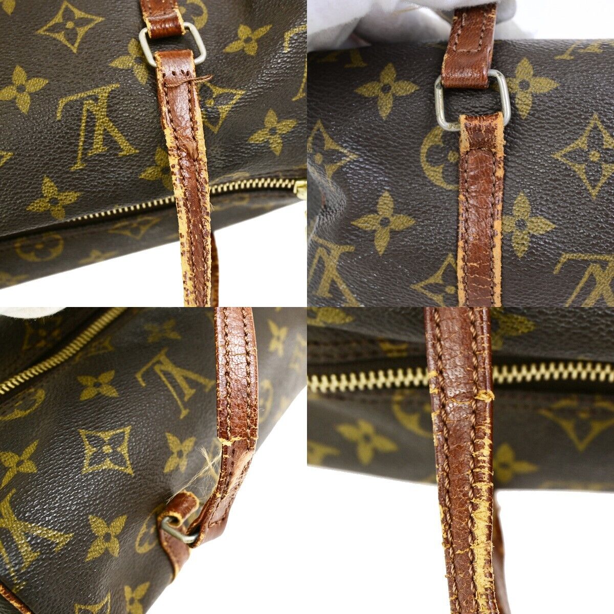 LOUIS VUITTON PAPILLON 26 Hand Bag Monogram Leather Brown France M51366 60FB201