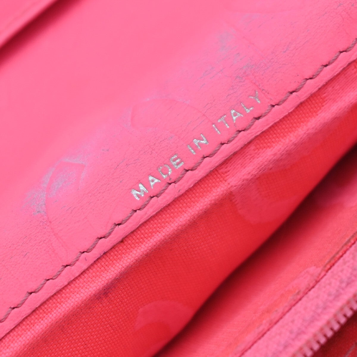 CHANEL CC Cambon Bifold Vertical Long Wallet Patent Leather Black Pink 67EE285