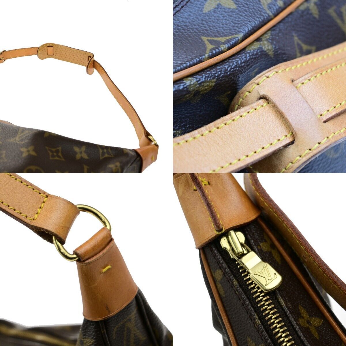 LOUIS VUITTON Boulogne 30 Shoulder Bag Monogram Leather Brown M51265 18ED944