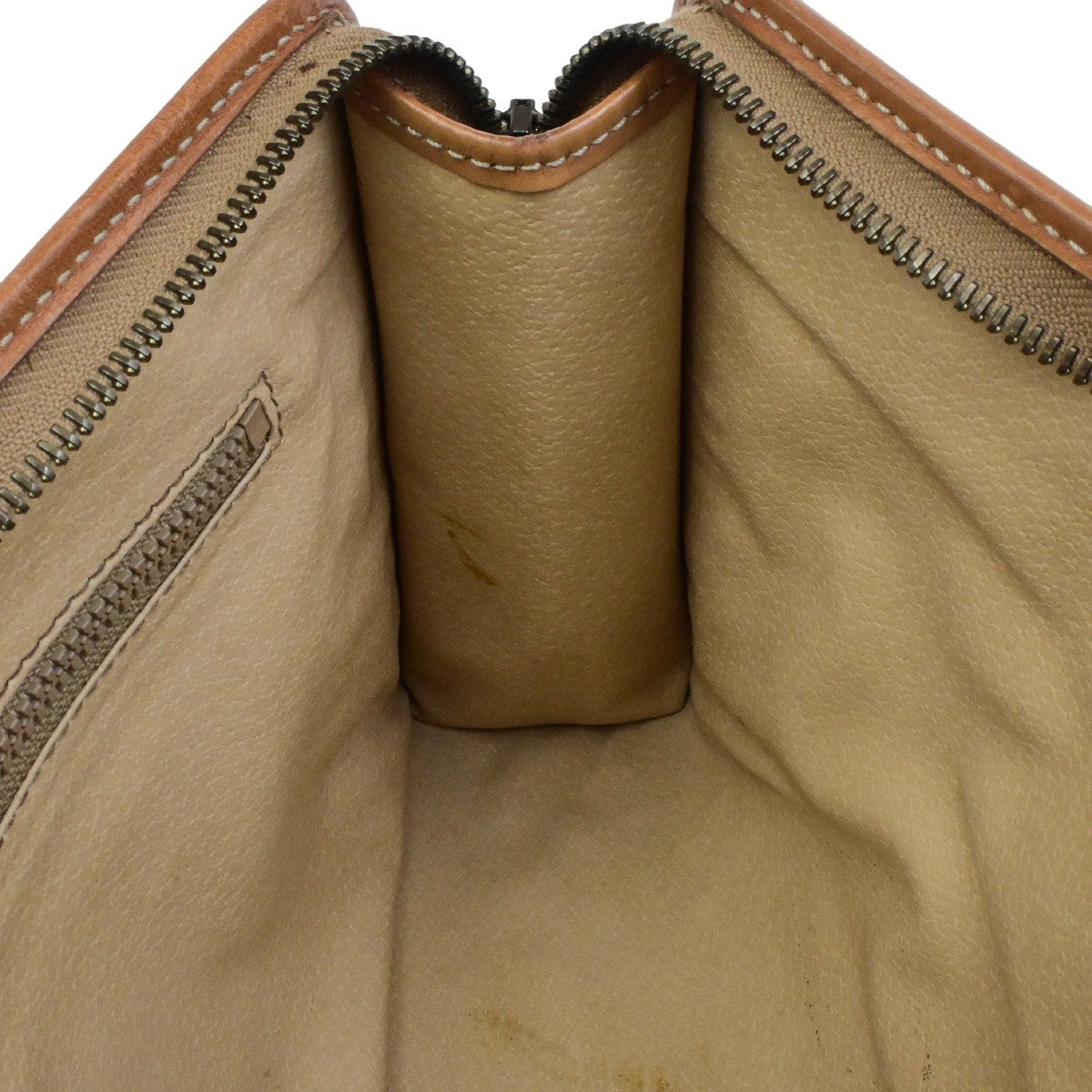 CELINE Logo Macadam Pattern Clutch Bag PVC Leather Brown GHW Italy 07YH137