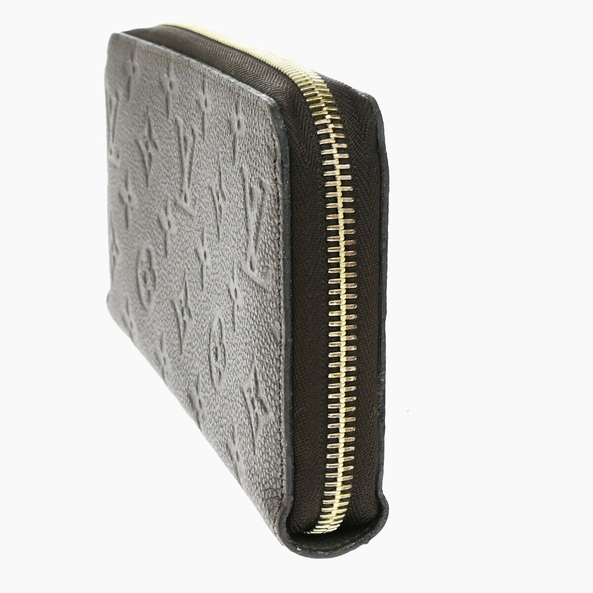 LOUIS VUITTON Zippy Wallet Monogram Empreinte Leather Terre M60548 10YF096