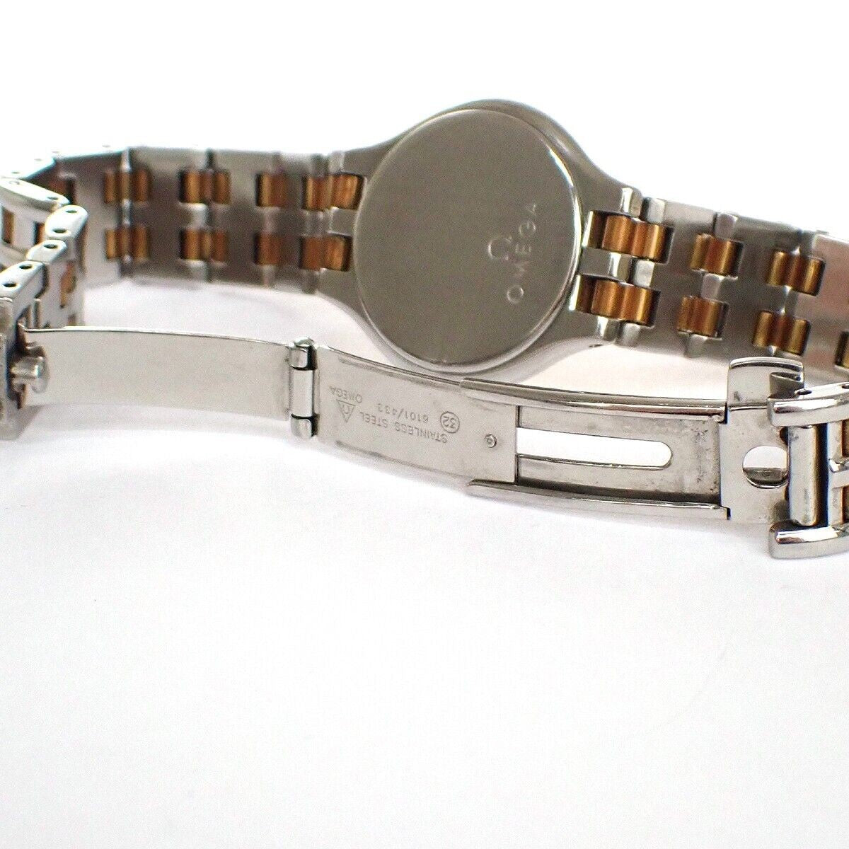 OMEGA DE VILLE SYMBO﻿L Quartz Wrist Watch 23mm SS Yellow Gold 4260.13.00...