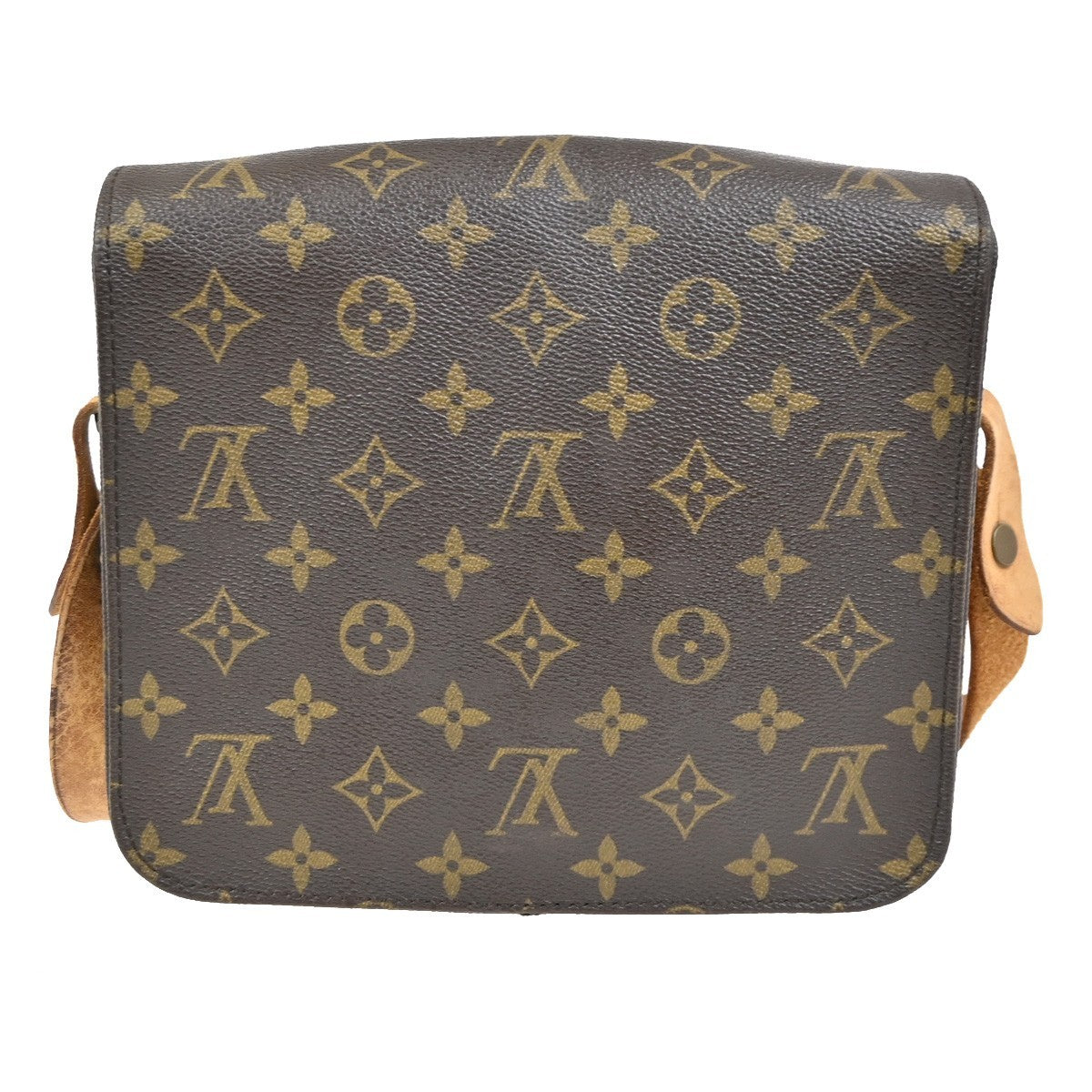 LOUIS VUITTON Cartouchiere MM Shoulder Bag Monogram Leather Brown M51253 31CA716