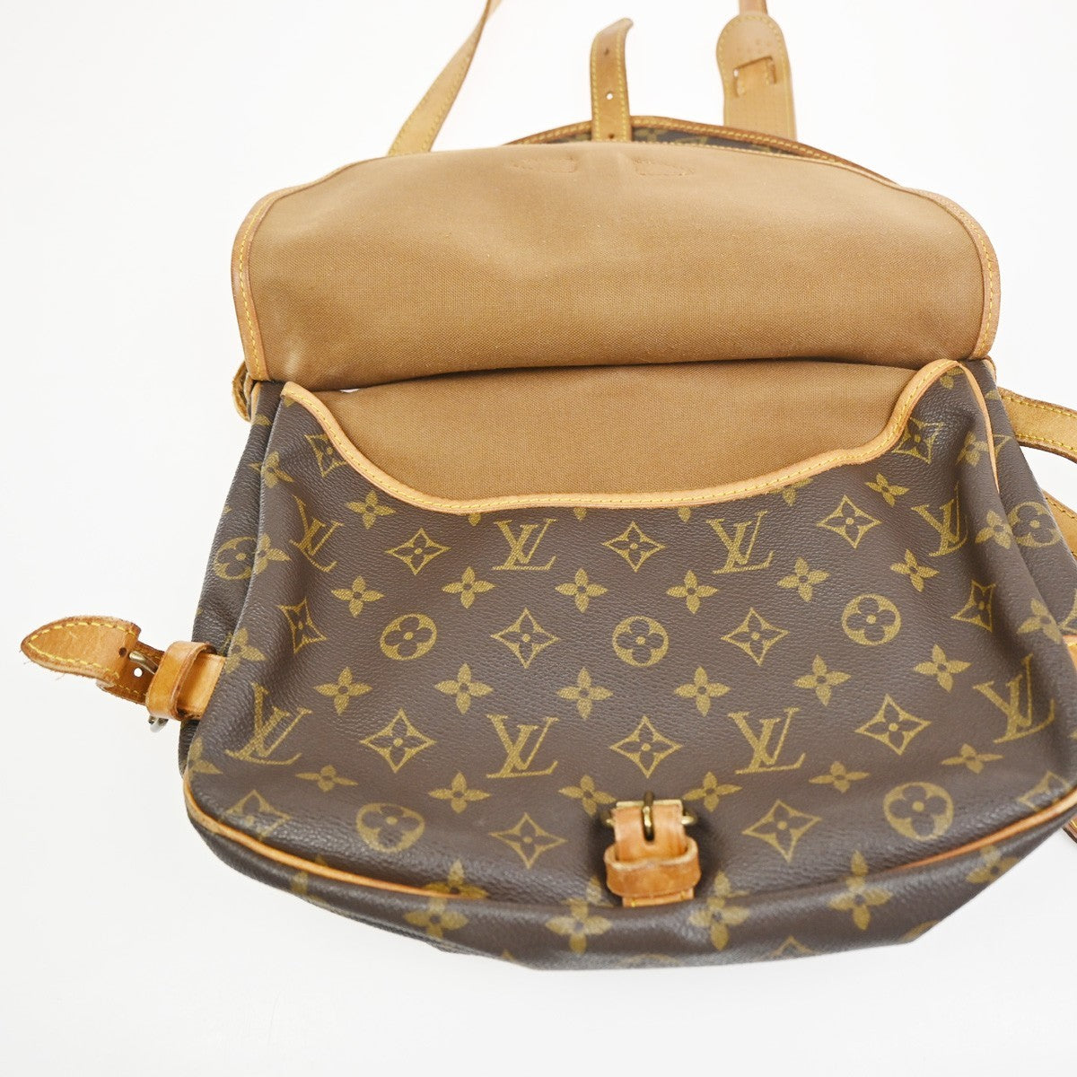 LOUIS VUITTON Mini Saint Cloud Shoulder Bag Monogram Leather BN M51244 88KC484