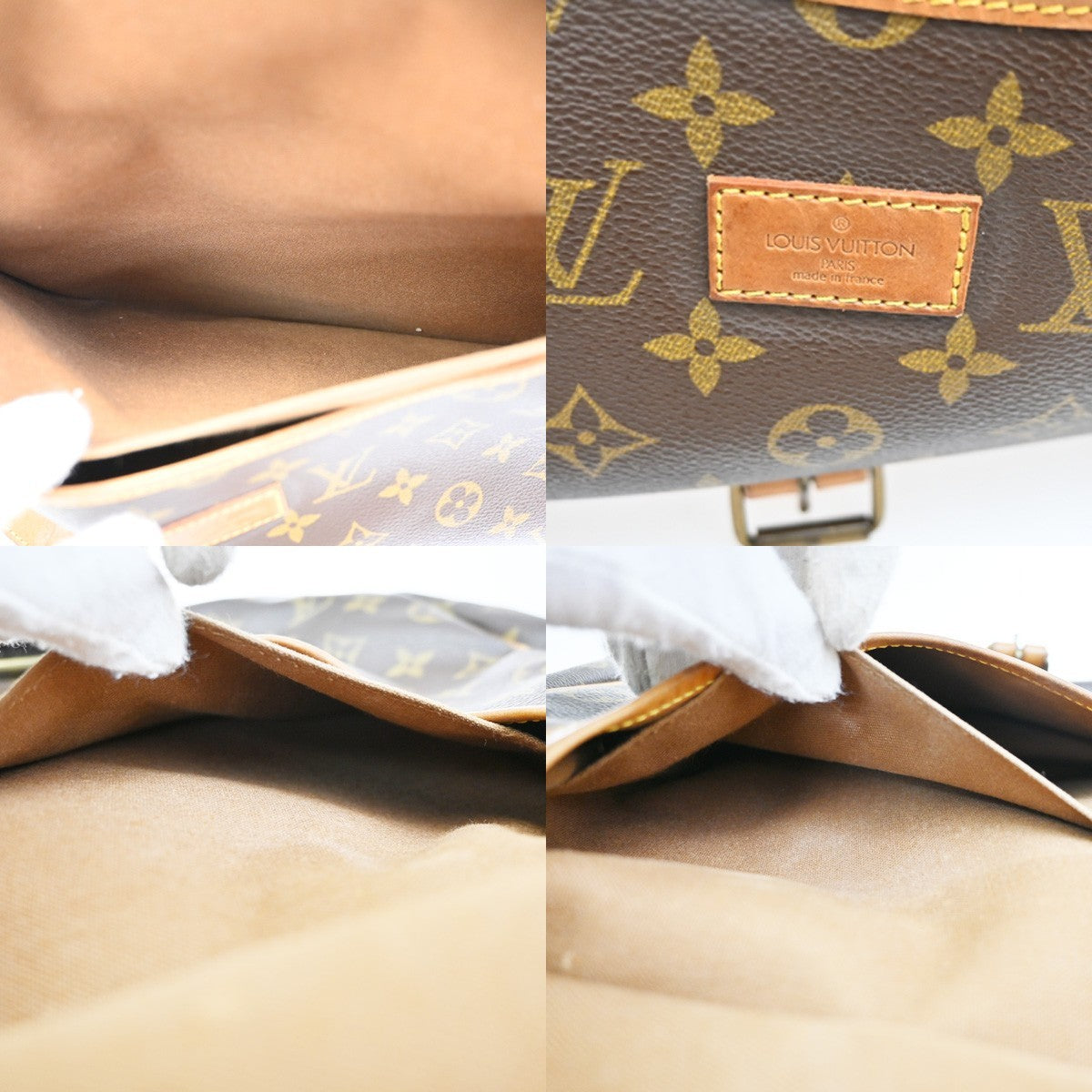 LOUIS VUITTON Saumur 35 Shoulder Bag Monogram Leather BN France M42254 87KC668