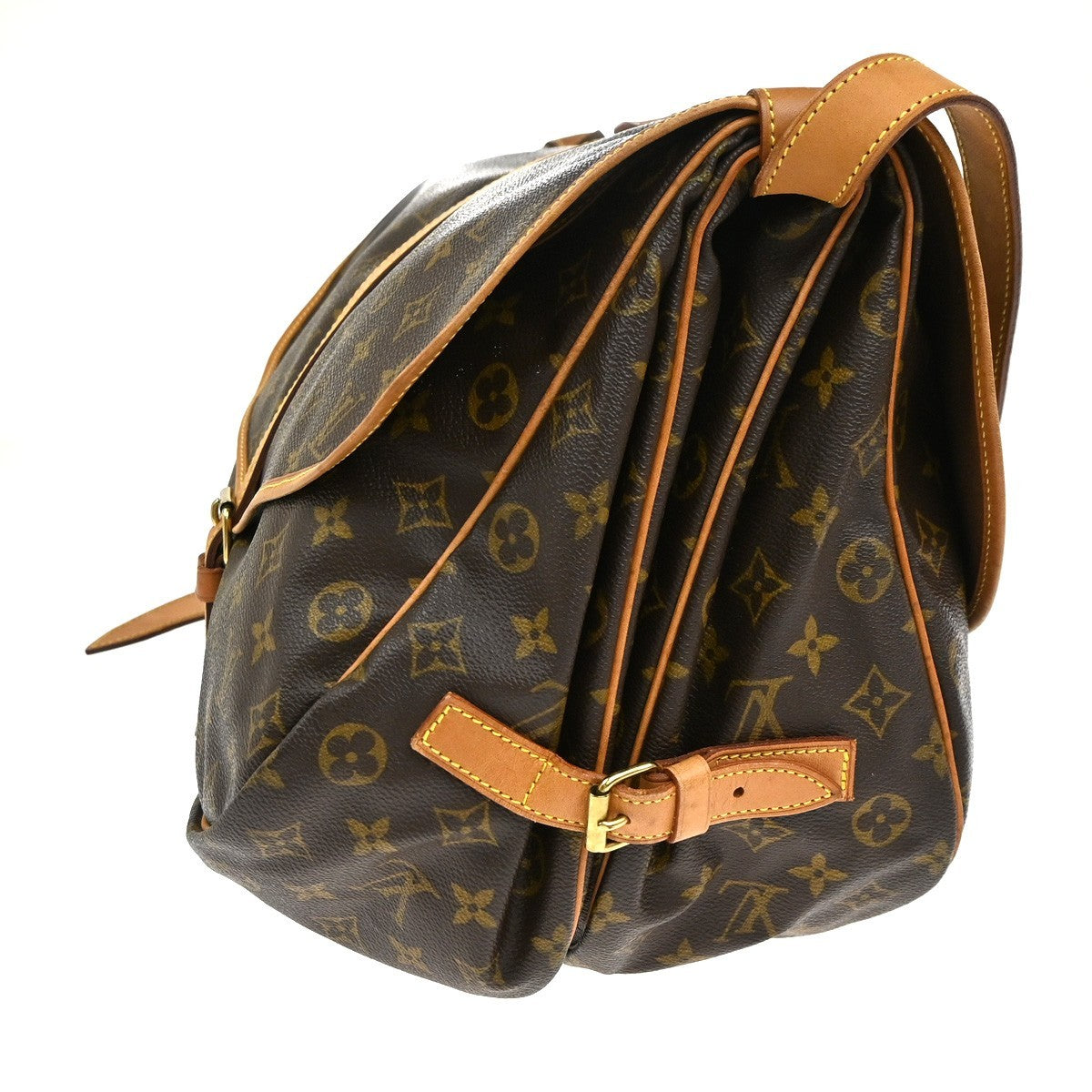 LOUIS VUITTON Saumur 35 Shoulder Bag Monogram Leather BN France M42254 96KC366