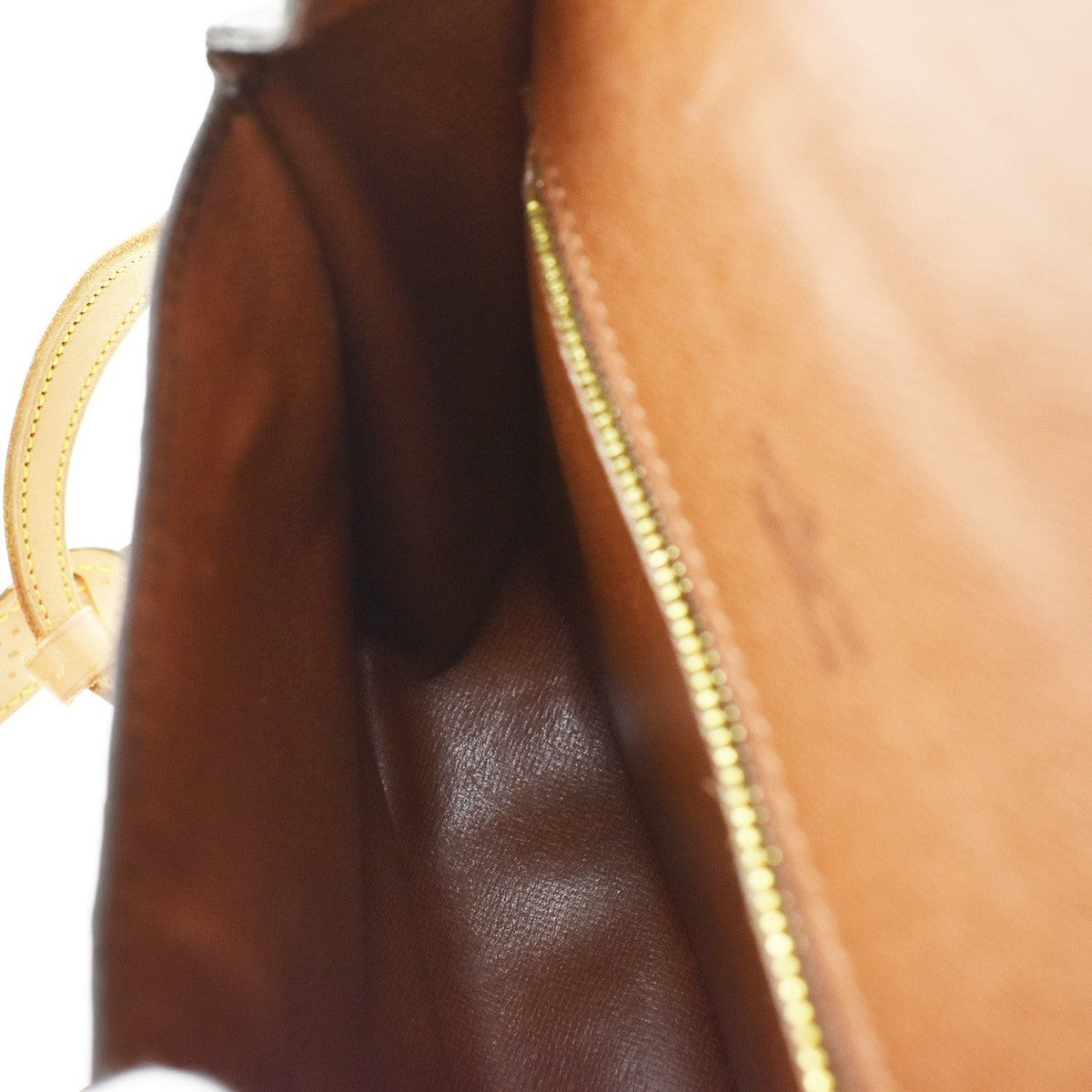 LOUIS VUITTON Saint Cloud MM Shoulder Bag Monogram Leather Brown M51243 36KB309
