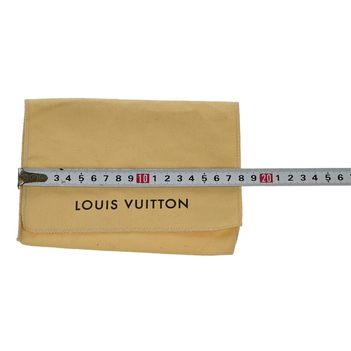 LOUIS VUITTON Logo 10 Set Dust Bag Drawstring Canvas Cotton Beige Brown 09FB554