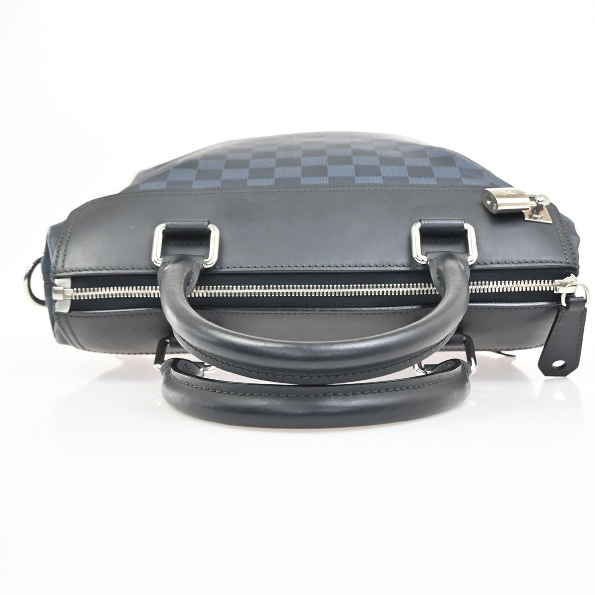 LOUIS VUITTON Greenwich Hand Bag Damier Cobalt Leather Navy Italy N41351 92MA390