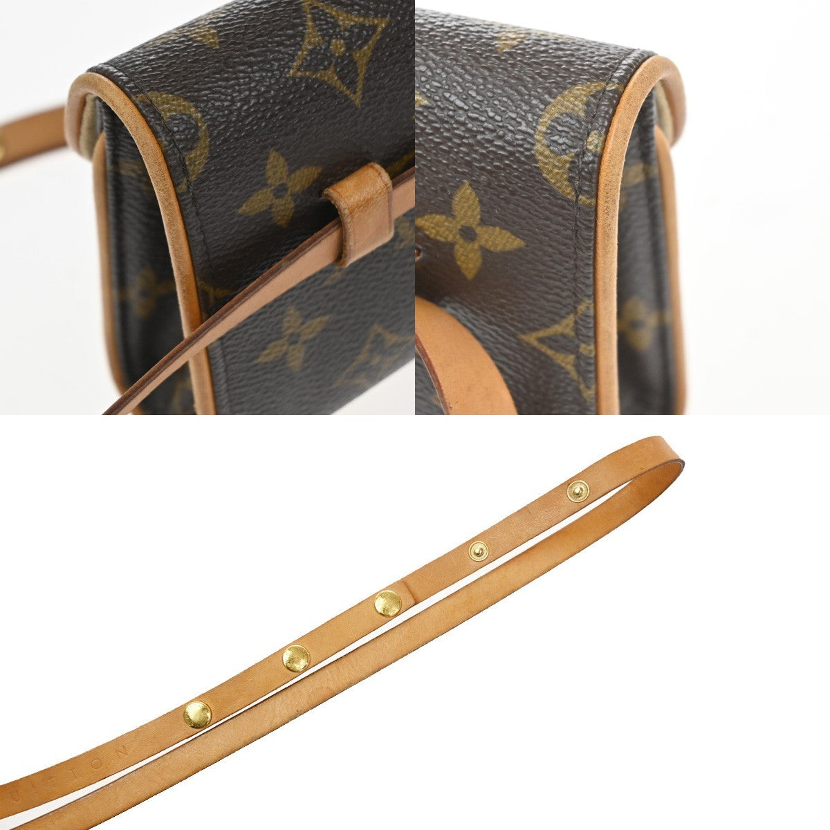 LOUIS VUITTON Pochette Florentine Bum Bag #S Monogram Leather BN M51855 82MA508