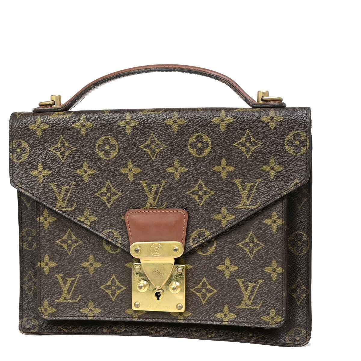 LOUIS VUITTON Monceau 26 2Way Shoulder Hand Bag Monogram Leather M51187 37EB558