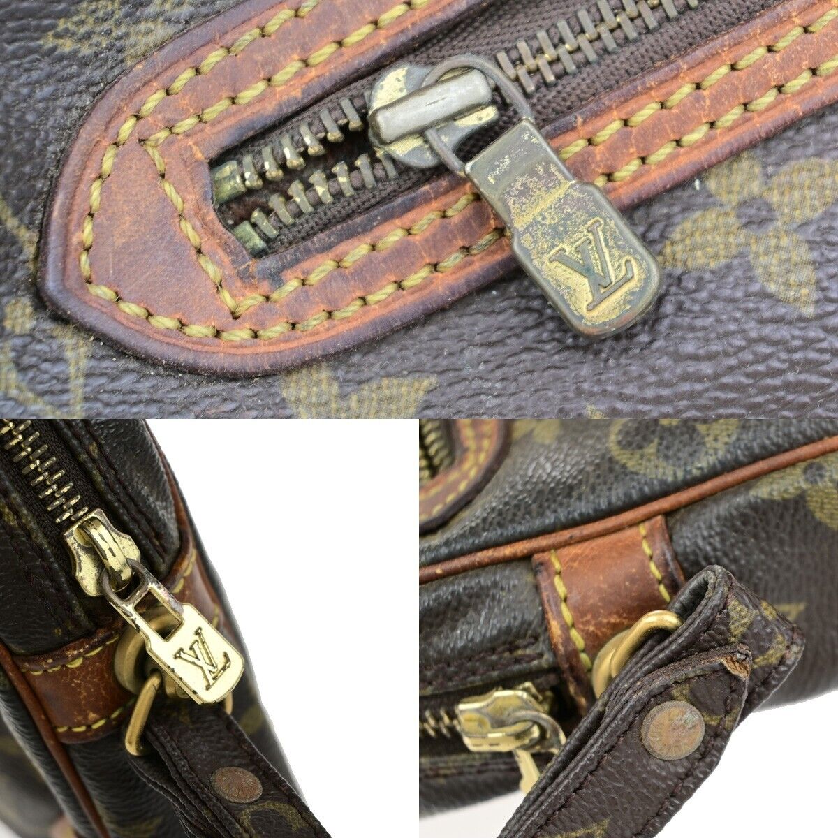 LOUIS VUITTON Marly Dragonne GM Clutch Hand Bag Monogram Brown M51825 67ED026