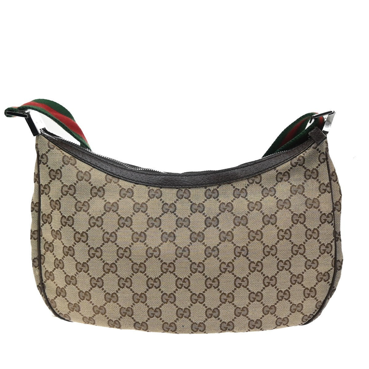 GUCCI Logo GG Pattern Sherry Line Shoulder Bag Canvas Leather BN Italy 72MA678