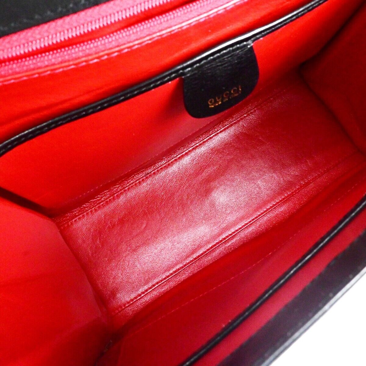 GUCCI Logo Lady Lock 2Way Shoulder Hand Bag Leather Black GHW Italy 70RK764