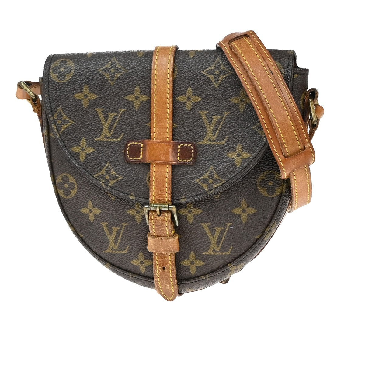 LOUIS VUITTON Chantilly PM Shoulder Bag Monogram Leather Brown M51234 30EE187