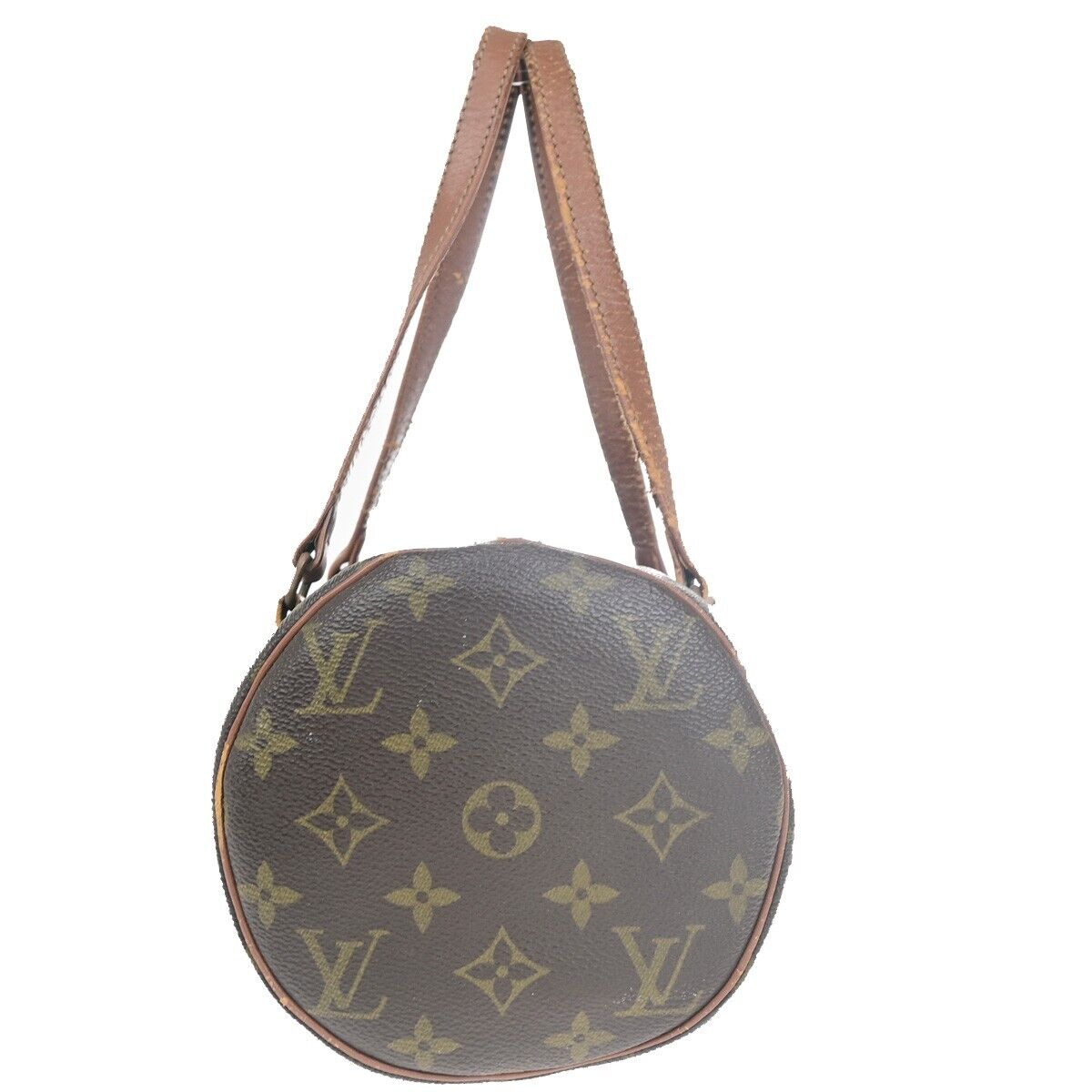LOUIS VUITTON Logo PAPILLON 30 Hand Bag Monogram Leather Brown M51365 66HC021