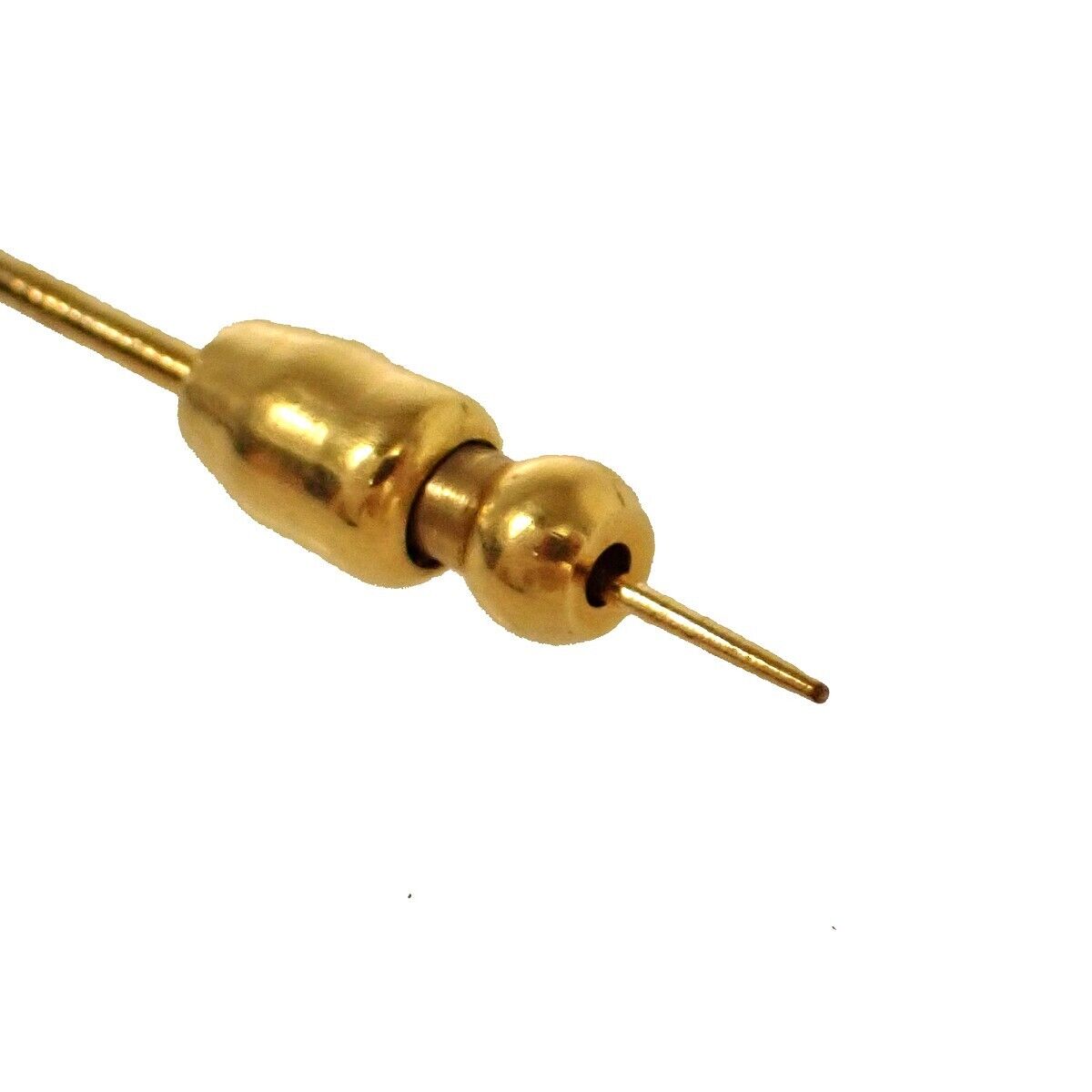 CHANEL CC Logo Pin Brooch 28 Imitation Pearl GHW France Accessory VTG 61GA323