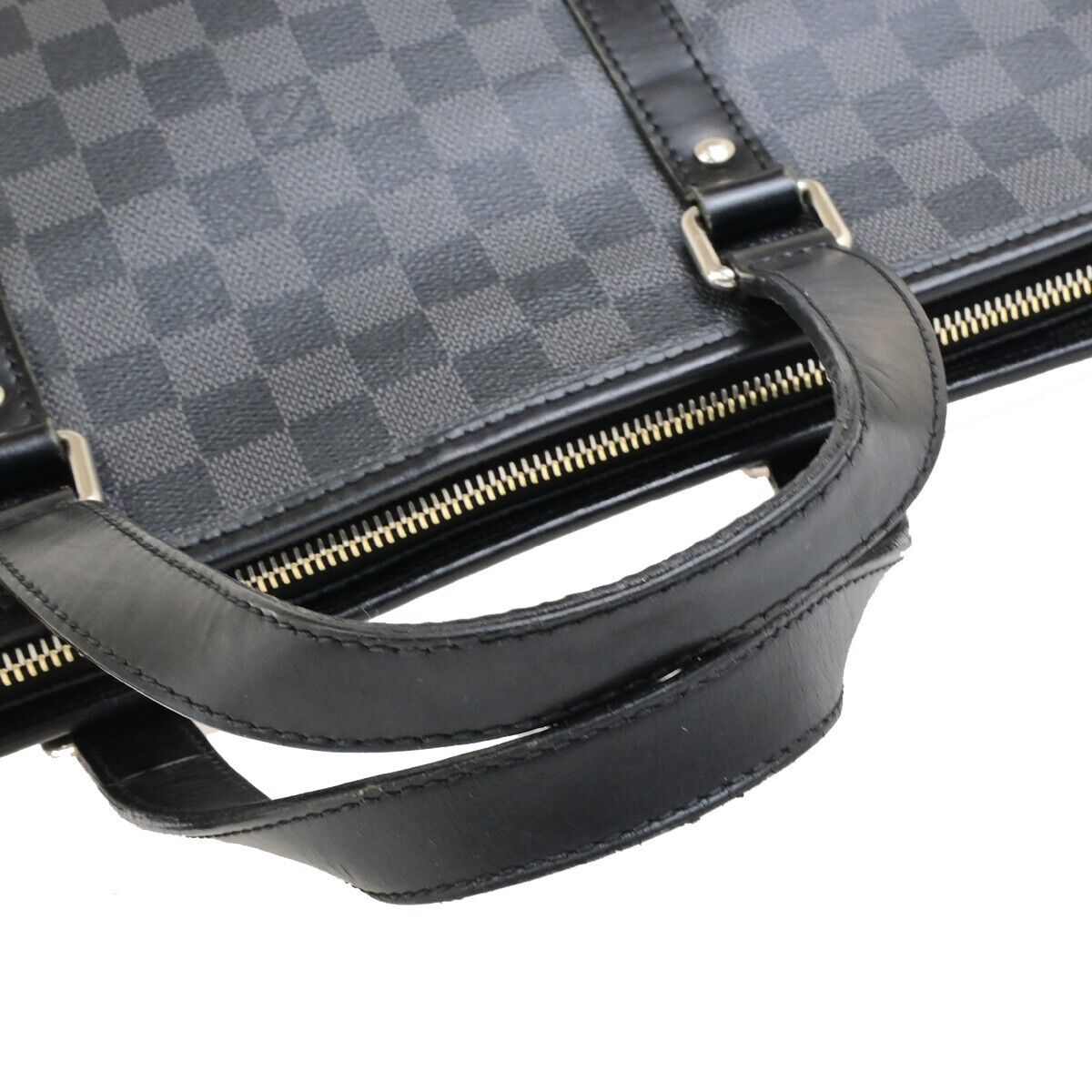LOUIS VUITTON Tadao 2Way Shoulder Hand Bag Damier Graphite BK N51192 10ED499