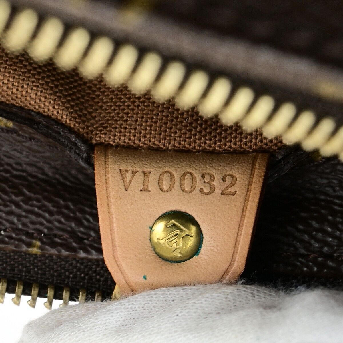 LOUIS VUITTON Cabas Piano Shoulder Bag Monogram Leather Brown M51148 77SJ595