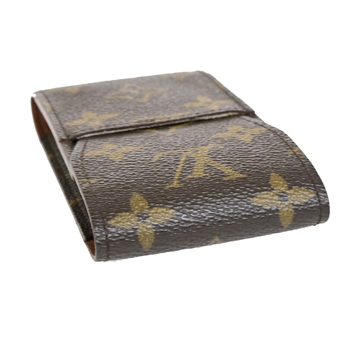 LOUIS VUITTON Etui Cigarette Case Monogram Leather Brown M63024 02KA402