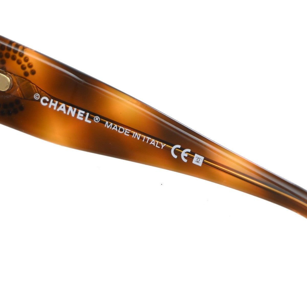 CHANEL CC Logo Sunglasses Eye Wear Plastic Brown GHW Italy 5104-B 63RF983
