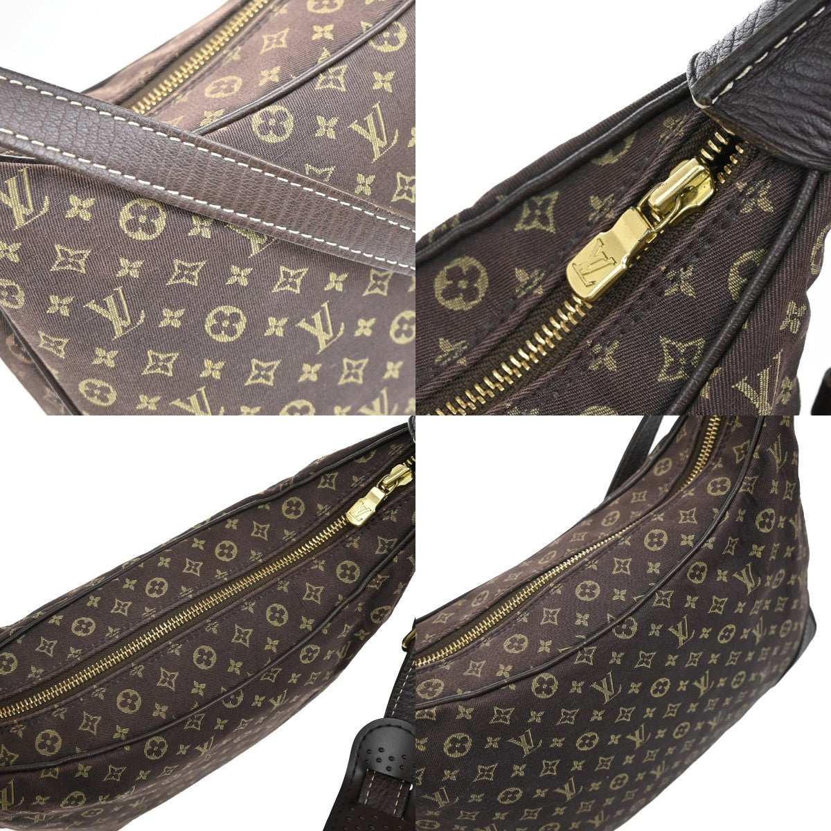 LOUIS VUITTON Boulogne 30 Shoulder Bag Monogram Mini Lin Canvas M95225 86KB615