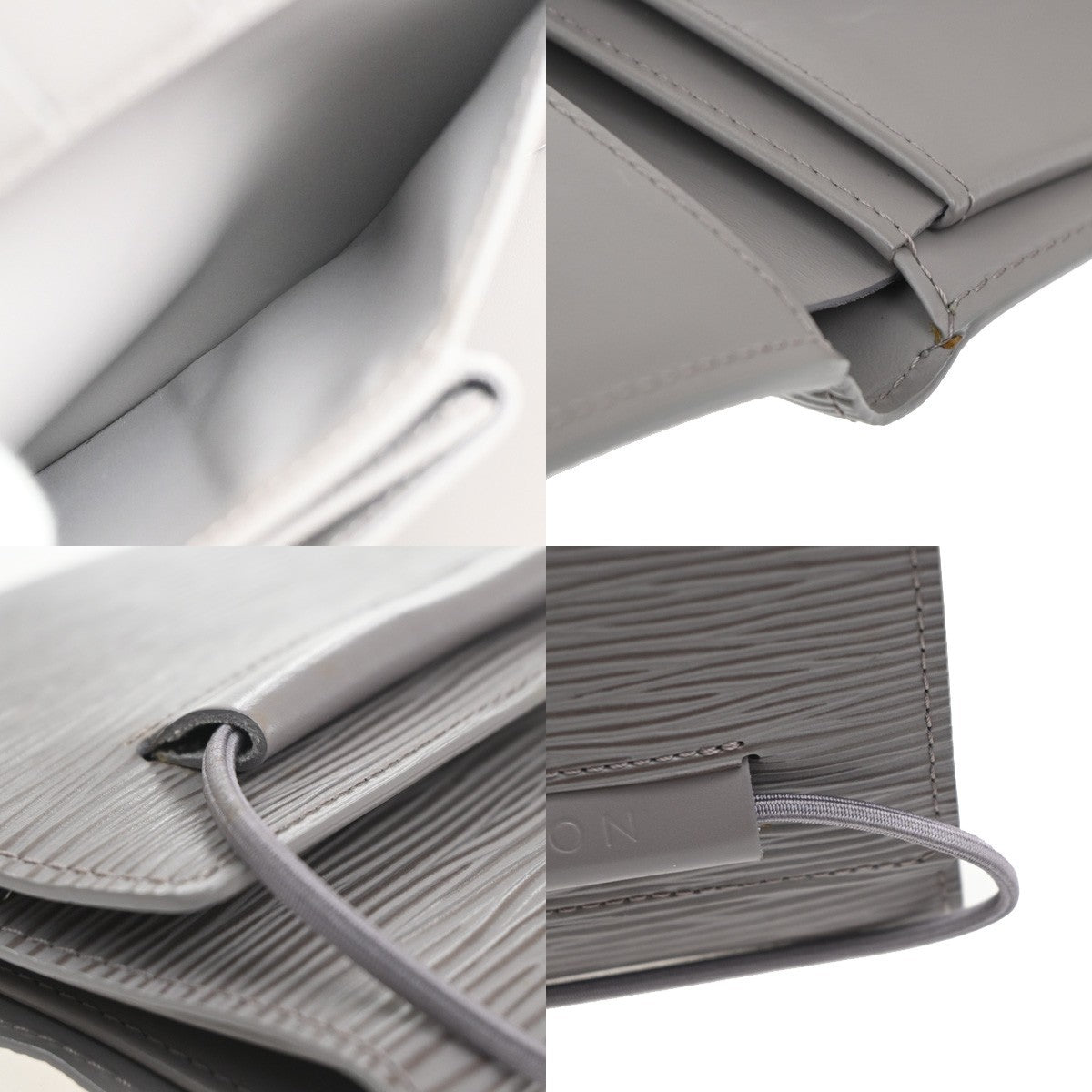 LOUIS VUITTON Portefeuille Elastique Wallet Epi Leather Purple M6346B 69KD044