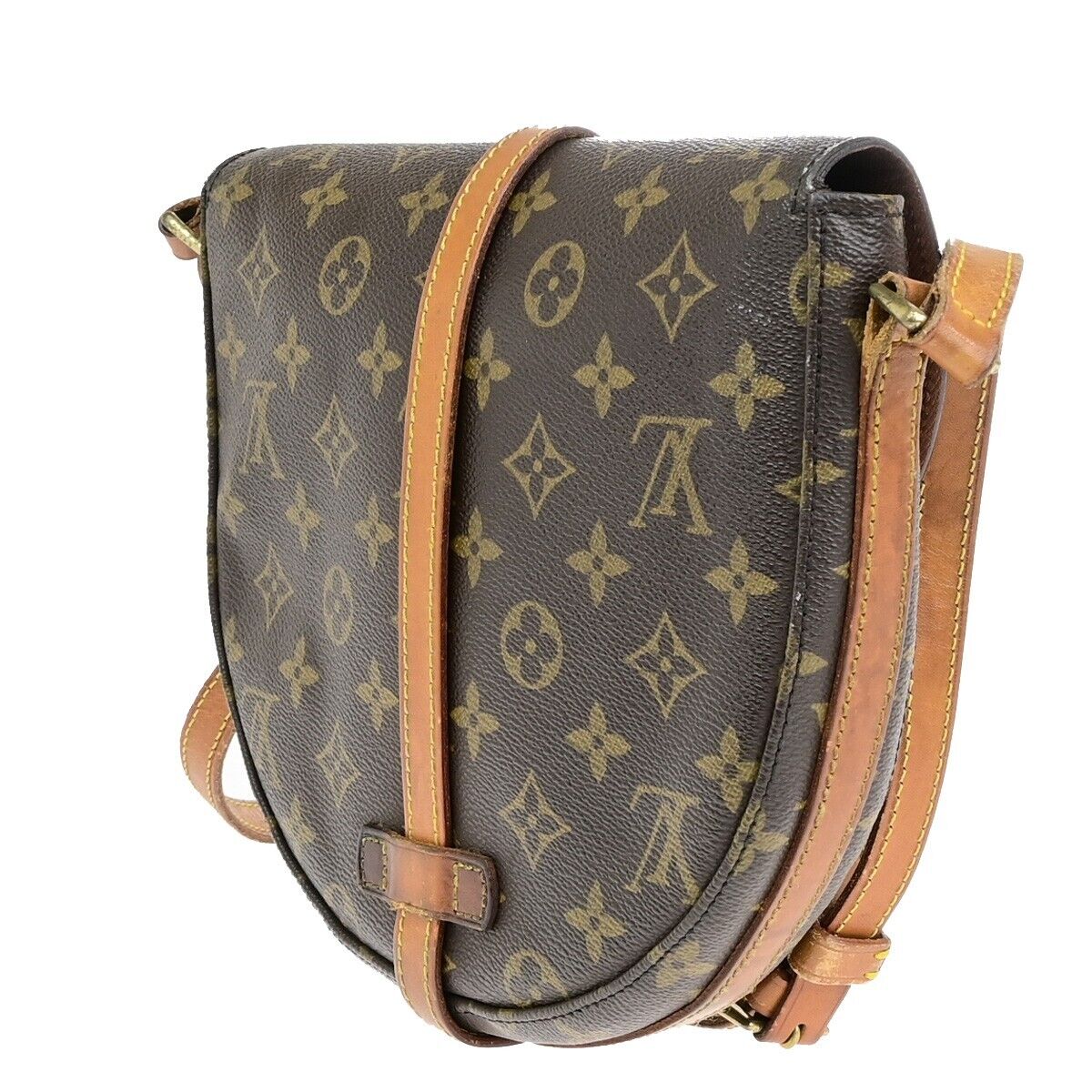 LOUIS VUITTONI Chantilly MM Shoulder Bag Monogram Leather Brown M51233 64EB704